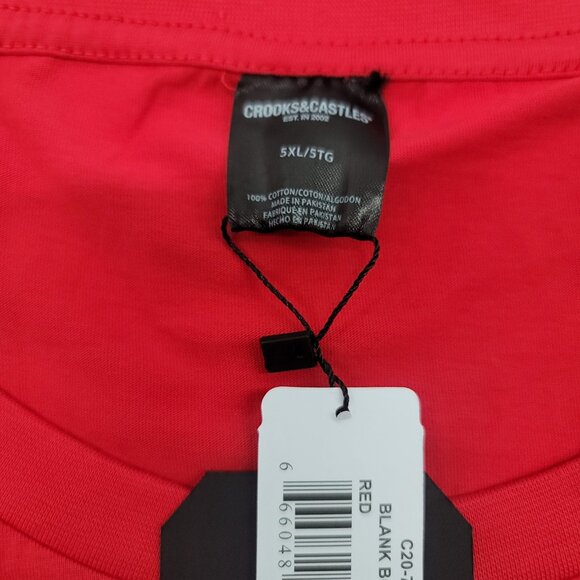 Crooks & Castles Death Row Records Mens ☆ 5XL ☆ T-shirt Red New - Picture 10 of 10